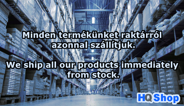 Minden termékünket raktárról azonnal szállítjuk. - We ship all our products immediately from stock.